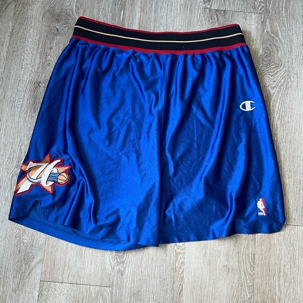 Philadelphia 76ers, Vintage Nba Shorts By Champion size 46 basketball